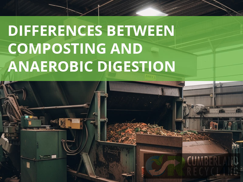 Differences between composting and anaerobic digestion