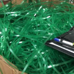 PET banding before being recycled