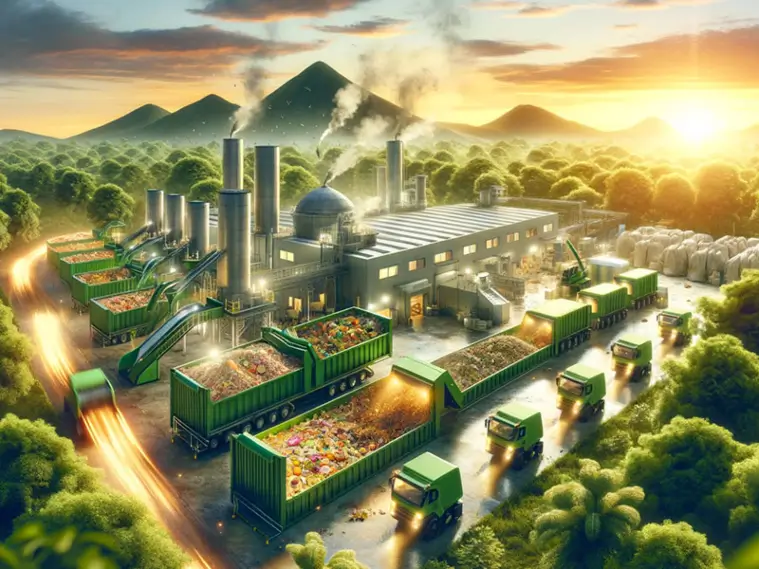 A large factory highlighting waste management practices in Franklin, Tennessee
