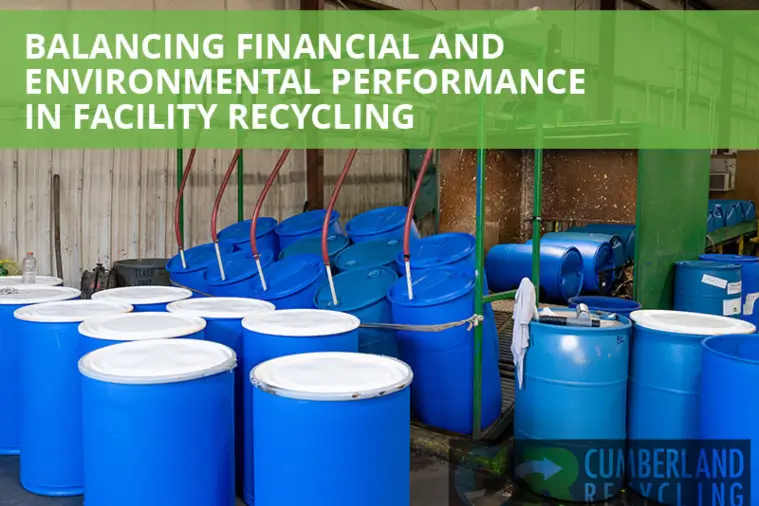 Balancing financial and environmental performance in Facility recycling